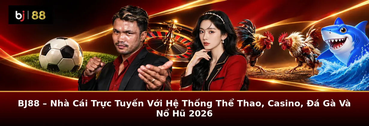 BJ88 – Nhà Cái Trực Tuyến Với Hệ Thống Thể Thao, Casino, Đá Gà Và Nổ Hũ 2026