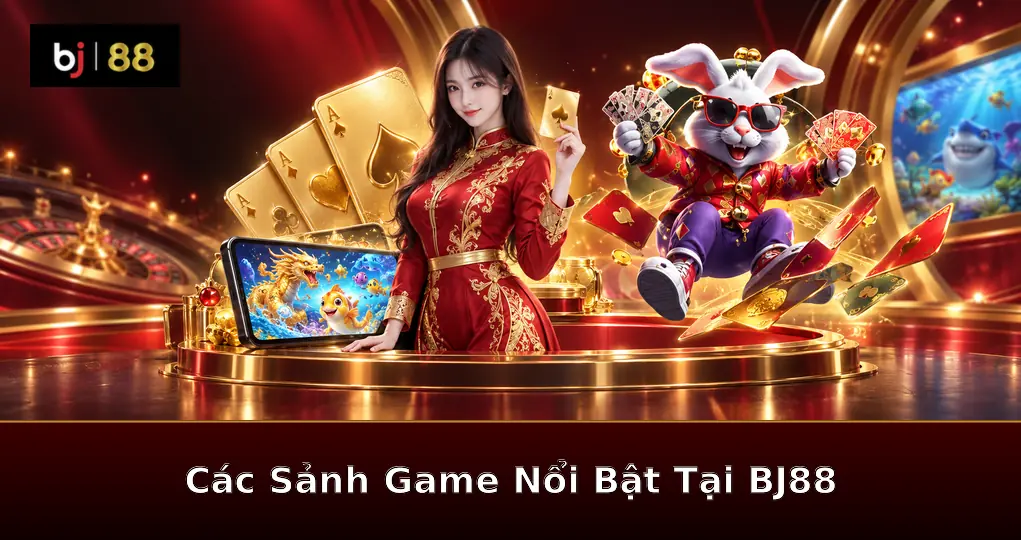 Các Sảnh Game Nổi Bật Tại BJ88